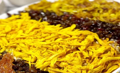 طرز تهیه رشته پلو با خرما شیک و مجلسی به روش اصیل ایرانی