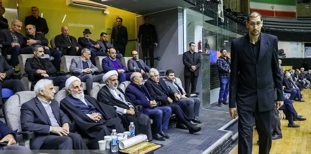 نگاه متعجب رئیس مجلس اسبق به بسکتبالیست قد بلند سوژه خبری شد
