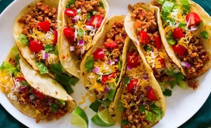 طرز تهیه تاکوی بوقلمون؛ یک غذای جذاب برای عاشقان غذاهای مکزیکی!