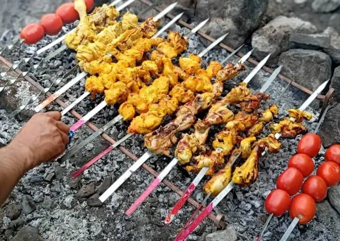 طرز تهیه جوجه کباب زغالی به شیوه رستورانی ویژه سیزده بدر/ یادبگیر خودت با قیمت به صرفه جوجه ذغالی درست کن