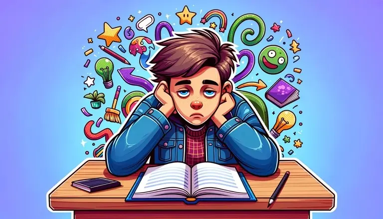حوصله درس خوندن ندارم
