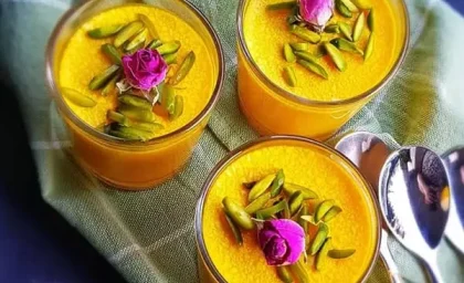 طرز تهیه دسر زعفرانی