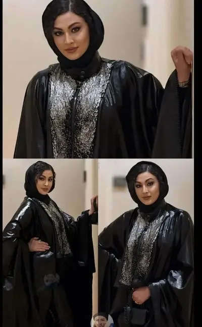 زیبایی خیره کننده مریم مومن با این لباس بلند چرمی / استایل جذاب مریم مومن وایرال شد
