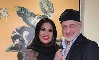 مجید مشیری و همسرش