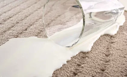 نحوه پاک کردن شیر کم چرب از روی فرش