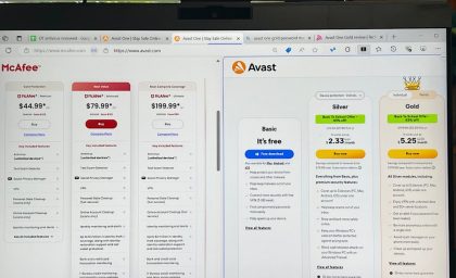 McAfee در مقابل Avast One: کدام برنامه آنتی ویروس ارزان قیمت بهترین است؟