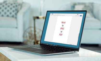 نحوه تبدیل Word به PDF یا JPEG