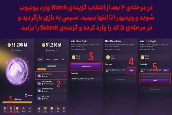 کد تسک Earning $10,000 Monthly بازی تپ سواپ امروز ۲۰ آبان ۱۴۰۳