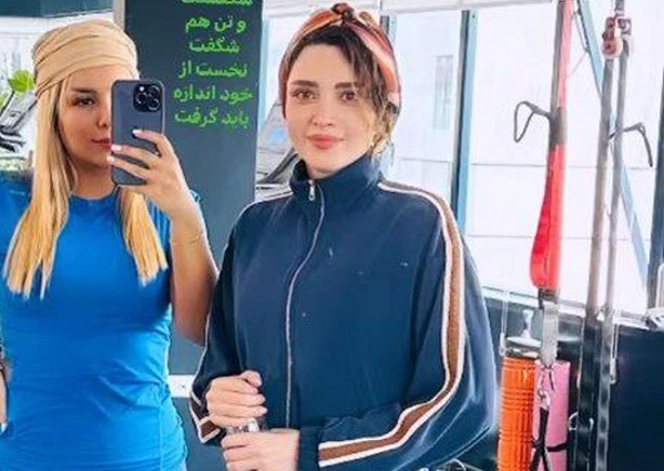 تمرین ورزش با بهنوش طباطبائی + فیلم