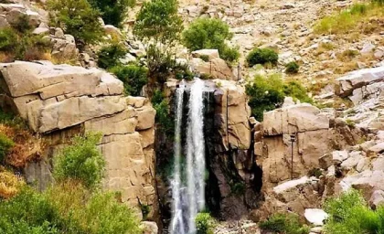 آبشار گنجنامه همدان یخ زد+ تصاویر | رصد روز