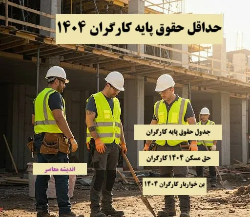 آخرین خبر از حداقل حقوق پایه کارگران 1404| حقوق کارگران 35 میلیونی شد+ نحوه افزایش حقوق کارگران در سال جدید