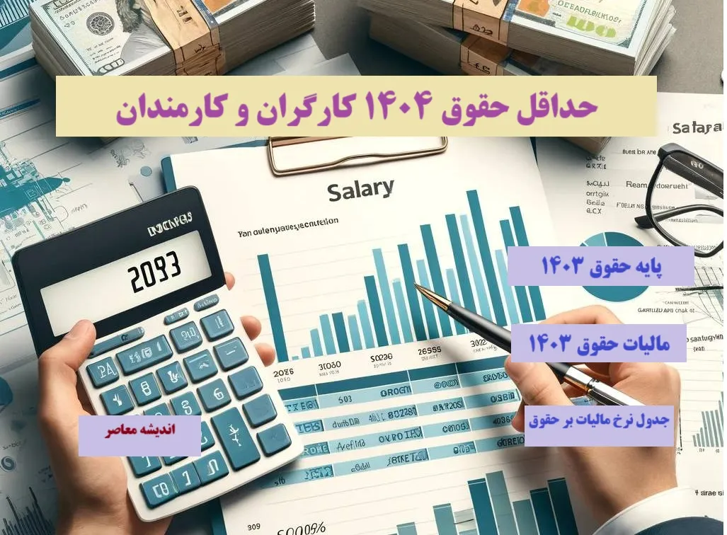 پایه حقوق 1403| حداقل حقوق 1404 کارگران و کارمندان+ مالیات حقوق 1403
