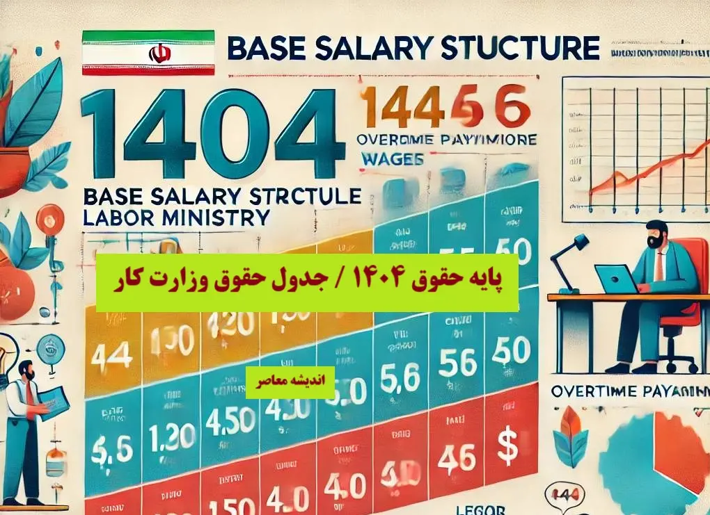 پایه حقوق 1404| جدول حقوق وزارت کار+ میزان حقوق اضافه کاری و ساعات قانونی کار هر کارگر