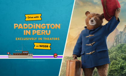 با 'Paddington در پرو' در Waze رانندگی کنید