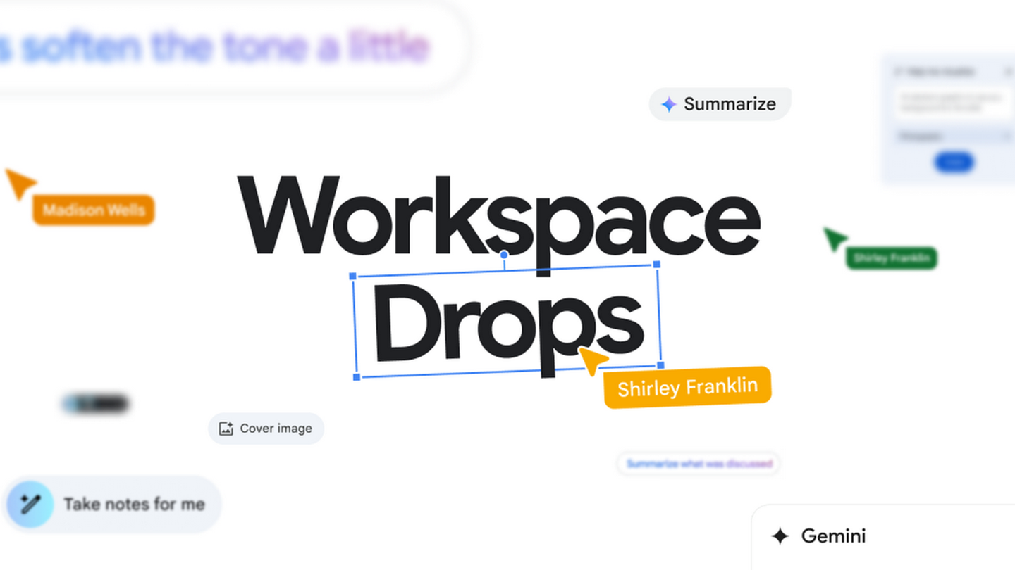 هوش مصنوعی جدید در Google Sheets دارای به روزرسانی های فضای کاری Google است