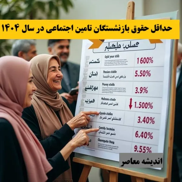 حداقل حقوق بازنشستگان و فرهنگیان بازنشسته برای سال ۱۴۰۴ اعلام شد + جدول