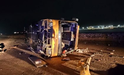 اولین فاجعه‌ی سال؛ واژگونی مرگبار اتوبوس در کرمان