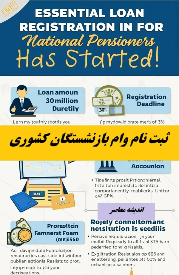 ثبت نام وام ضروری بازنشستگان کشوری| نحوه ثبت‌نام وام ضروری بازنشستگان کشوری+ مبلغ وام ضروری بازنشستگان کشوری ۱۴۰۴