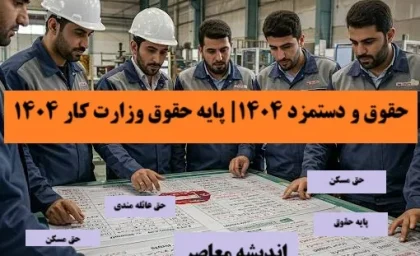 حداقل حقوق وزارت کار 1404 | تغییر در فیش حقوقی افراد