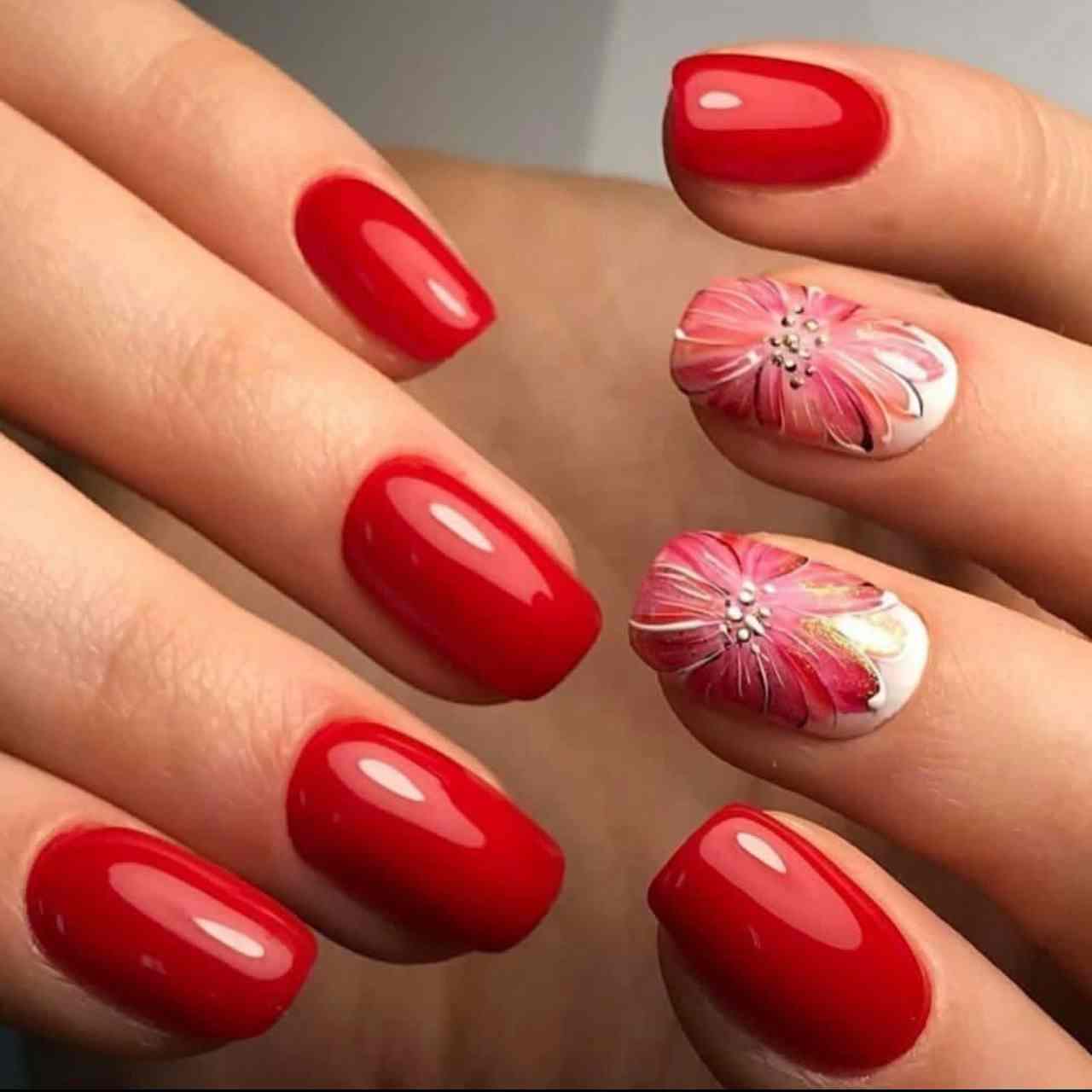 آموزش طرح ناخن شیک بهاره + فیلم