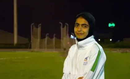 برنز آسیا بر گردن دختر دونده ایران