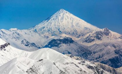 ثبت زیبای دماوند از دید خلبان خارجی + عکس