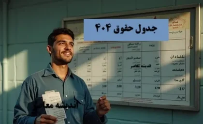 جدول حقوق ۴۰۴/ انتشار جدول حقوق 1404+ جدول افزایش مجدد حقوق کارگران