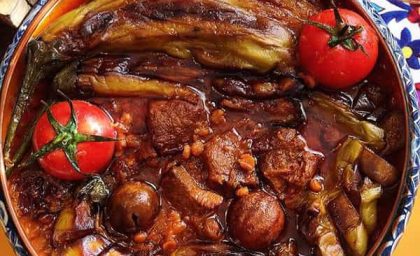 طرز تهیه خورشت بادمجان متفاوت + فیلم