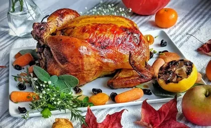 طرز تهیه مرغ شکم پر