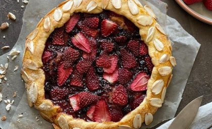 طرز تهیه گلت توت فرنگی فرانسوی + فیلم