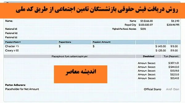 روش دریافت فیش حقوقی بازنشستگان تامین اجتماعی از طریق کد ملی| از eservices.tamin.ir فیش حقوقی بازنشستگان تامین اجتماعی تا استعلام صدور حکم تامین اجتماعی