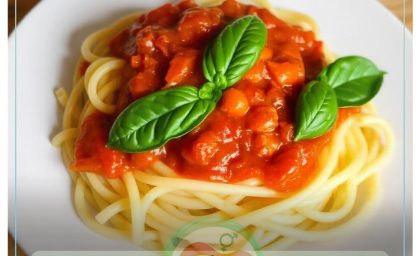 پاستا با سس گوجه و ریحان؛ یک شام سریع و انرژی‌بخش
