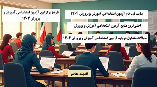 سایت ثبت نام آزمون استخدامی آموزش و پرورش ۱۴۰۴| از زمان ثبت نام آزمون استخدامی آموزش و پرورش ۱۴۰۴ و مهلت ثبت نام آزمون استخدامی آموزش و پرورش ۱۴۰۳ تا منابع آزمون استخدامی آموزش و پرورش ۱۴۰۴+ دانلود سوالات استخدامی آموزش و پرورش