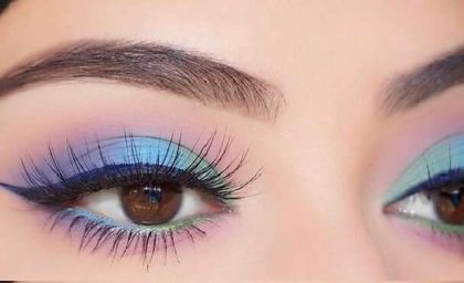 آموزش جذاب‌ترین خط چشم رنگی دخترانه + فیلم