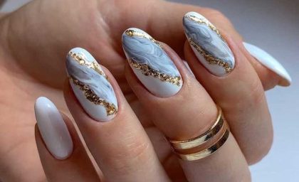 آموزش طرح ناخن ماربل زیبا و شیک + فیلم