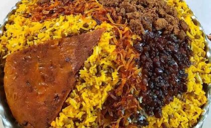 ایده عالی برای سرو عدس پلو مجلسی + فیلم