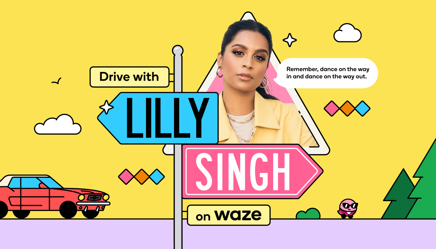 با لیلی سینگ در Waze رانندگی کنید