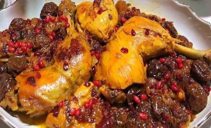 روش تهیه یک غذای شمالی با مرغ