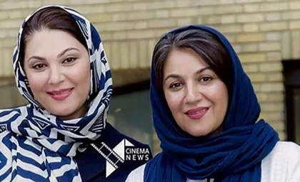 عکس زیرخاکی از خانوم بازیگر با دامن کوتاه لو رفت/ لاله اسکندری با خواهرش در تولد