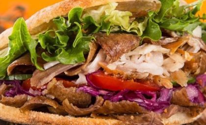 طرز تهیه ساندویچ کباب ترکی خوشمزه + فیلم