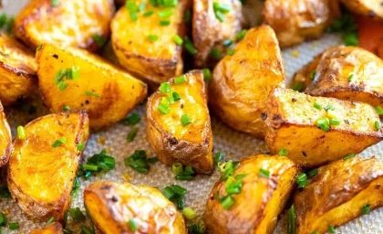 طرز تهیه سیب زمینی تنوری با سس مخصوص + فیلم