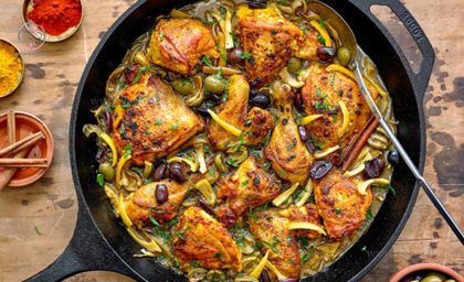 طرز تهیه مرغ مراکشی خوشمزه + فیلم
