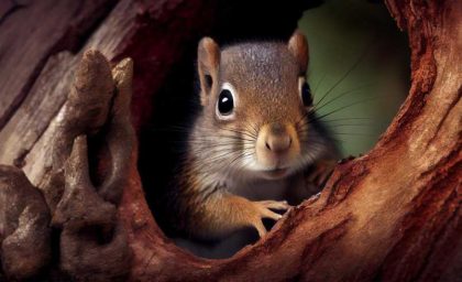 لحظه از جا پریدن سنجاب با شنیدن صدای مهیب رعد و برق + فیلم