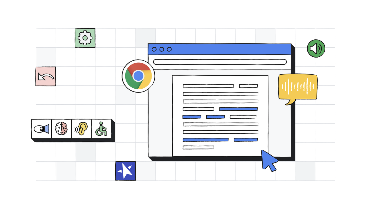 ویژگی های دسترسی Chromebook برای آموزش و یادگیری