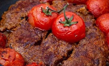 کباب تابه ای زعفرونی با روغن کرمانشاهی+فیلم