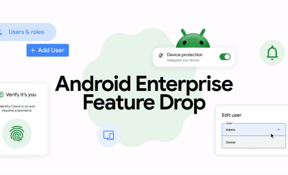 Android Enterprise Drop Drop: کار ایمن و تولیدی