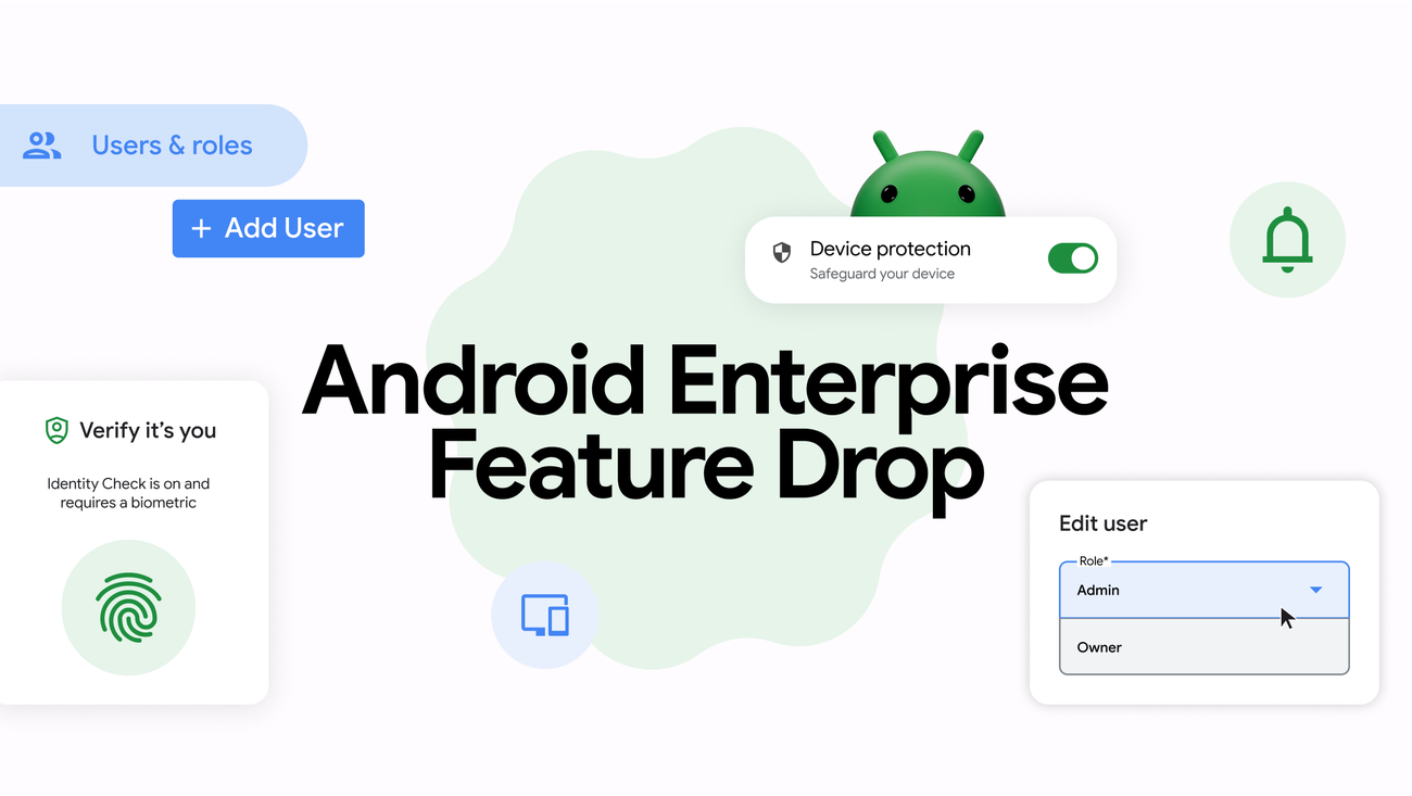 Android Enterprise Drop Drop: کار ایمن و تولیدی