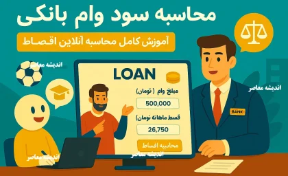 محاسبه سود وام بانکی/ محاسبه آنلاین سود و اقساط وام بانکی با فرمول جدید و قدیم+ آموزش کامل محاسبه سود و قسط وام های بانکی