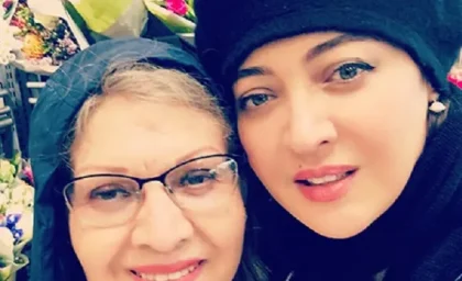نیکی کریمی با چادر در سن 21 سالگی در کنار خسرو شکیبایی  + عکس و بیوگرافی نیکی کریمی
