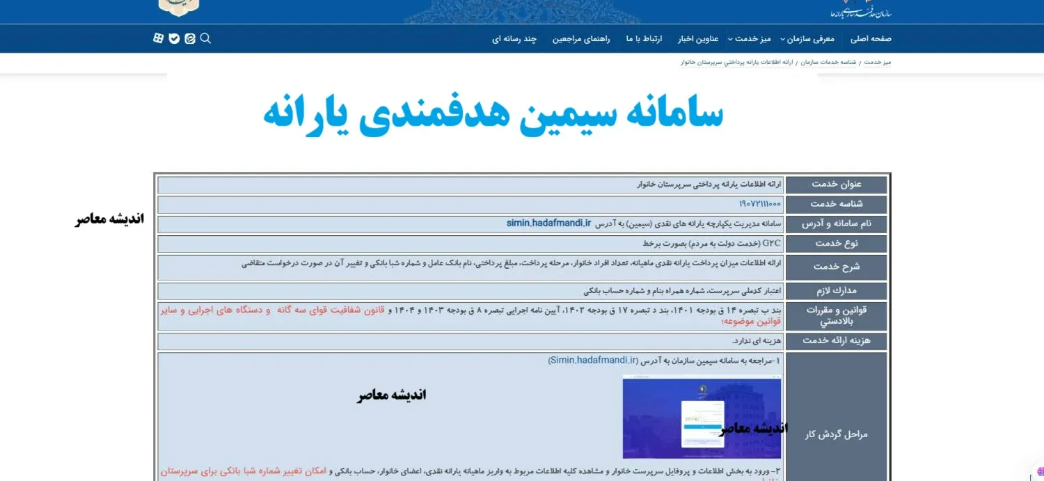 سامانه سیمین هدفمندی یارانه/ لینک ورود سریع به سامانه سیمین هدفمندی یارانه+ راهنمای گام به گام